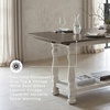 image:imageSignature Design by Ashley 1Piece Farmhouse Sofa Table Flip TopGrayWhite