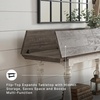 image:imageSignature Design by Ashley 1Piece Farmhouse Sofa Table Flip TopGrayWhite