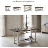 image:imageSignature Design by Ashley 1Piece Farmhouse Sofa Table Flip TopGrayWhite