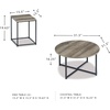 image:imageSignature Design by Ashley 3Piece Living Room Coffee and End Table SetTwotone