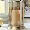 image:imageSignature Design by Ashley Aavinson Traditional 1188 Glass Candle Holder Metallic amp Clear8W x 8D x 12H