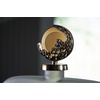 image:imageSignature Design by Ashley Acario Traditional Frosted Glass Jar with Cast Aluminum Textured Topper Light Brown and Metallic 1125 W x 538 D x 1763 H3046 Ounces