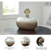 image:imageSignature Design by Ashley Acario Traditional Frosted Glass Jar with Cast Aluminum Textured Topper Light Brown and Metallic 1125 W x 538 D x 1763 H3046 Ounces
