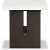 image:imageSignature Design by Ashley Burkhaus End Table Marble and Wood