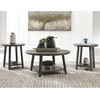 image:imageSignature Design by Ashley Caitbrook Neutral 3 Piece Table Set with Coffee amp 2 End Tables Grayish BrownBrown