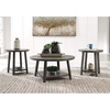 image:imageSignature Design by Ashley Caitbrook Neutral 3 Piece Table Set with Coffee amp 2 End Tables Grayish BrownBrown