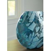 image:imageSignature Design by Ashley Cartshaw Contemporary Abstract Watertight Glass 663 Vase GreenLight Green