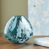 image:imageSignature Design by Ashley Cartshaw Contemporary Abstract Watertight Glass 663 Vase GreenLight Green