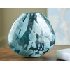 image:imageSignature Design by Ashley Cartshaw Contemporary Abstract Watertight Glass 663 Vase GreenLight Green