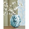 image:imageSignature Design by Ashley Cartshaw Contemporary Abstract Watertight Glass 663 Vase GreenLight Green