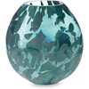 image:imageSignature Design by Ashley Cartshaw Contemporary Abstract Watertight Glass 663 Vase GreenLight Green