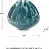 image:imageSignature Design by Ashley Cartshaw Contemporary Abstract Watertight Glass 663 Vase GreenLight Green