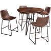 image:imageSignature Design by Ashley Centiar 24 Counter Height Modern Bucket Barstool Set of 2 Brown amp Mid Century Centiar Dining Bucket Chair Set of 2 Black and Brown