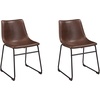 image:imageSignature Design by Ashley Centiar 24 Counter Height Modern Bucket Barstool Set of 2 Brown amp Mid Century Centiar Dining Bucket Chair Set of 2 Black and Brown