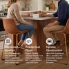 image:imageSignature Design by Ashley Counter Barstools Set of 2 Gold Faux Leather