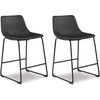 image:imageSignature Design by Ashley Counter Height Bar Stools Set of 2 BrownBlack