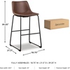 image:imageSignature Design by Ashley Counter Height Bar Stools Set of 2 BrownBrown
