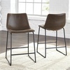 image:imageSignature Design by Ashley Counter Height Bar Stools Set of 2 BrownBrown