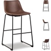image:imageSignature Design by Ashley Counter Height Bar Stools Set of 2 BrownBrown