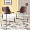 image:imageSignature Design by Ashley Counter Height Bar Stools Set of 2 BrownBrown