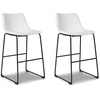 image:imageSignature Design by Ashley Counter Height Bar Stools Set of 2 BrownWhite