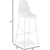 image:imageSignature Design by Ashley Counter Height Bar Stools Set of 2 BrownWhite