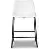 image:imageSignature Design by Ashley Counter Height Bar Stools Set of 2 BrownWhite