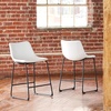 image:imageSignature Design by Ashley Counter Height Bar Stools Set of 2 BrownWhite