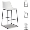 image:imageSignature Design by Ashley Counter Height Bar Stools Set of 2 BrownWhite