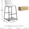 image:imageSignature Design by Ashley Counter Height Bar Stools Set of 2 BrownWhite