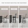 image:imageSignature Design by Ashley Counter Height Bar Stools Set of 2 BrownWhite