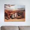 image:imageSignature Design by Ashley Deemsdon Classic Canyon Rock Glass Wall Art 48 x 36 Inches Blue amp Dark Brown