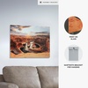 image:imageSignature Design by Ashley Deemsdon Classic Canyon Rock Glass Wall Art 48 x 36 Inches Blue amp Dark Brown