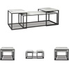 image:imageSignature Design by Ashley Donnesta 3 Piece Nesting Coffee Table SetWhite