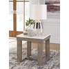 image:imageSignature Design by Ashley End Table Oversized Square Dark BrownTwo Tone