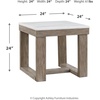 image:imageSignature Design by Ashley End Table Oversized Square Dark BrownTwo Tone