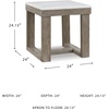 image:imageSignature Design by Ashley End Table Oversized Square Dark BrownTwo Tone