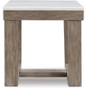 image:imageSignature Design by Ashley End Table Oversized Square Dark BrownTwo Tone