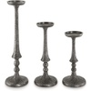 image:imageSignature Design by Ashley Eravell Casual Candle Holder Set for Pillar Candles Set of 3 Gray