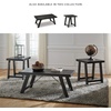 image:imageSignature Design by Ashley Farmhouse 3Piece Table Set Black WashBlack