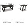 image:imageSignature Design by Ashley Farmhouse 3Piece Table Set Black WashBlack