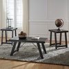 image:imageSignature Design by Ashley Farmhouse 3Piece Table Set Black WashBlack