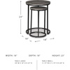 image:imageSignature Design by Ashley Gray Round Nesting Tables Set of 2Contemporary