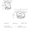 image:imageSignature Design by Ashley Hollynyx Round Glass Coffee Table Set of 3
