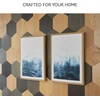image:imageSignature Design by Ashley Holport Contemporary Abstract Framed Wall Art Set 2 Count Blue amp White