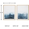 image:imageSignature Design by Ashley Holport Contemporary Abstract Framed Wall Art Set 2 Count Blue amp White