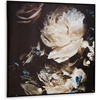 image:imageSignature Design by Ashley Hurshaw Classic Square Floral Framed Gallery Wrapped Canvas Wall Art 40 x 40 Inches Beige amp Dark Brown