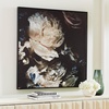image:imageSignature Design by Ashley Hurshaw Classic Square Floral Framed Gallery Wrapped Canvas Wall Art 40 x 40 Inches Beige amp Dark Brown