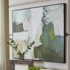 image:imageSignature Design by Ashley Large Framed Abstract Canvas Wall Art Green