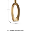 image:imageSignature Design by Ashley Large Gold Aluminum Geometric Vase10 W x 3 D x 22 H